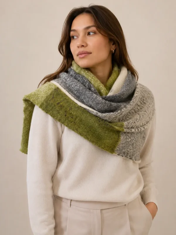 Forest Grid Scarf